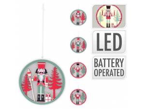 Χριστουγενιάτικο στολίδι φωτιζόμενο με καρυοθραύστες