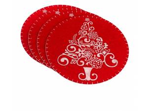 Set 4 τεμ. Σουπλά στρογγυλά