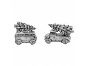 Διακοσμητικό στολίδι αμαξάκι με δέντρο