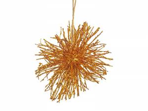 Χριστουγεννιάτικο κρεμαστό στολίδι αχινόςχάλκινο