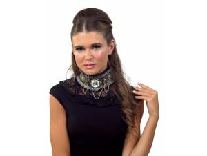 Αποκριάτικο κολίε Steampunk