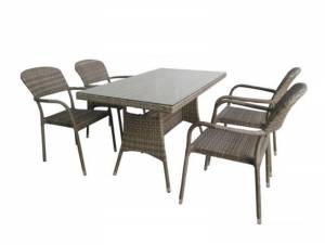 Τραπεζαρία Wicker -Αλουμίνιο έπιπλα κήπου bigstore.gr