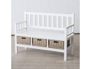 Παγκάκι με καλάθια αποθήκευσης