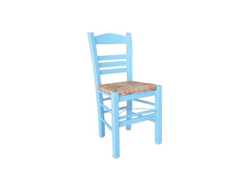 ΣΙΦΝΟΣ Καρέκλα Οξιά Βαφή Εμποτισμού Λάκα Γαλάζιο