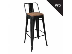 RELIX Wood Σκαμπό Bar-Pro με Πλάτη