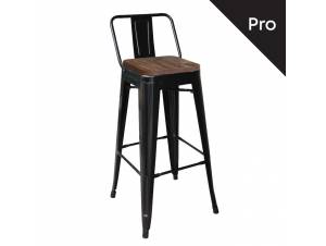 RELIX Wood Σκαμπό Bar-Pro με Πλάτη