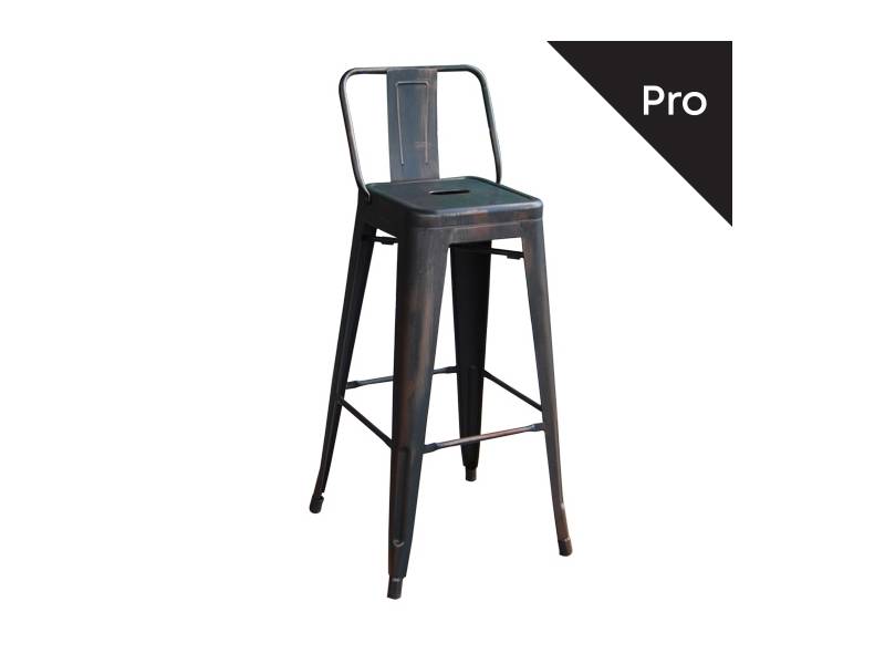 RELIX Σκαμπό Bar-Pro με Πλάτη
