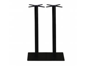 PRATO Βάση Τραπεζιού BAR Μακρόστενη 70x40cm H.108cm Μέταλλο Βαφή Μαύρο / 23