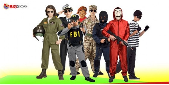 Αποκριάτικες στολές Στρατιωτικές Αστυνόμου γκάνκστερ και Πανκ