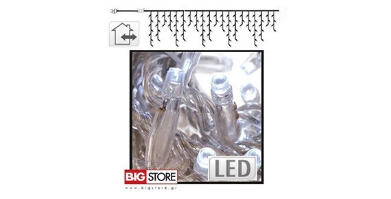LED Χριστουγεννιάτικες Κουρτίνες ασύμμετρες - βροχές