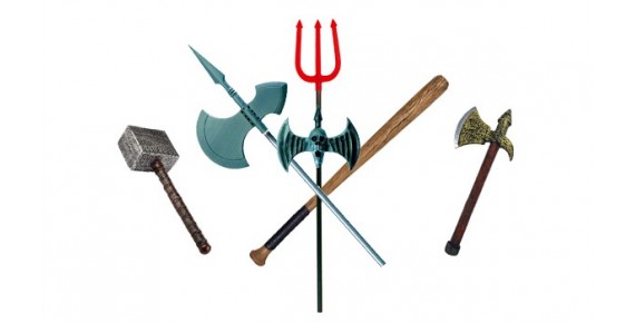 Αποκριάτικα Ρόπαλα-Τρίαινες-Πέλεκυς-Τσεκούρια- Σφυριά