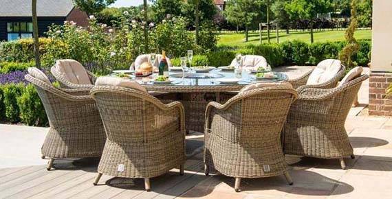 Τραπεζαρίες κήπου από Rattan